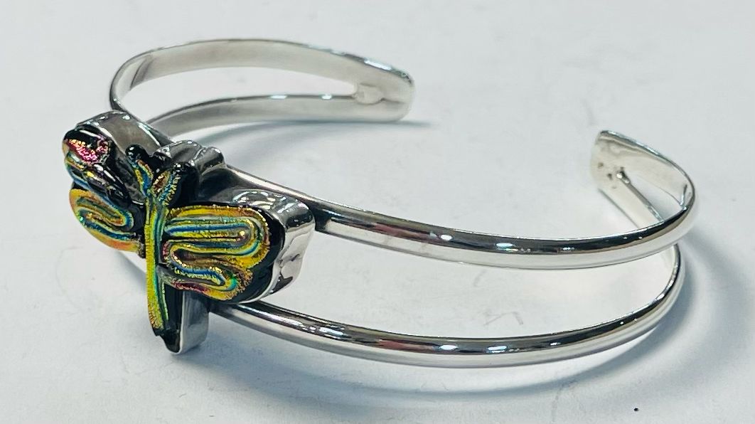 BRAZALETE CON DICROICO EN PLATA 925