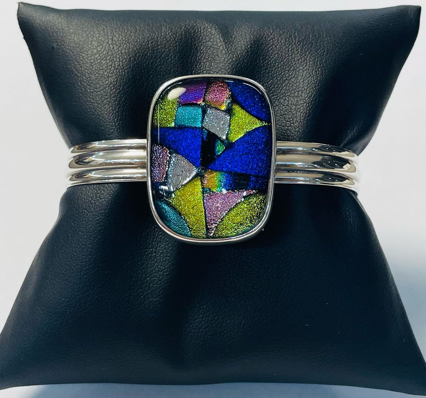 BRAZALETE CON DICROICO EN PLATA LEY 925