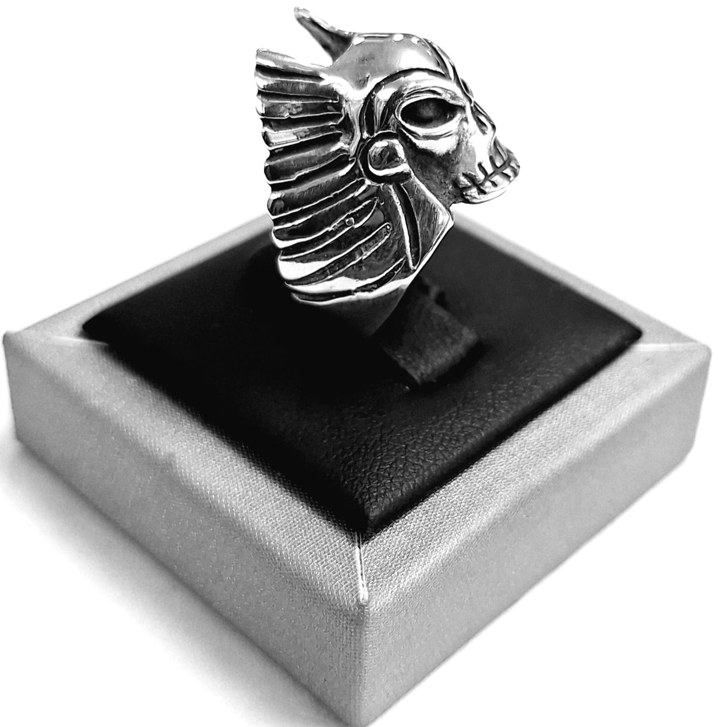 ANILLO CALAVERA EN PLATA EN 925