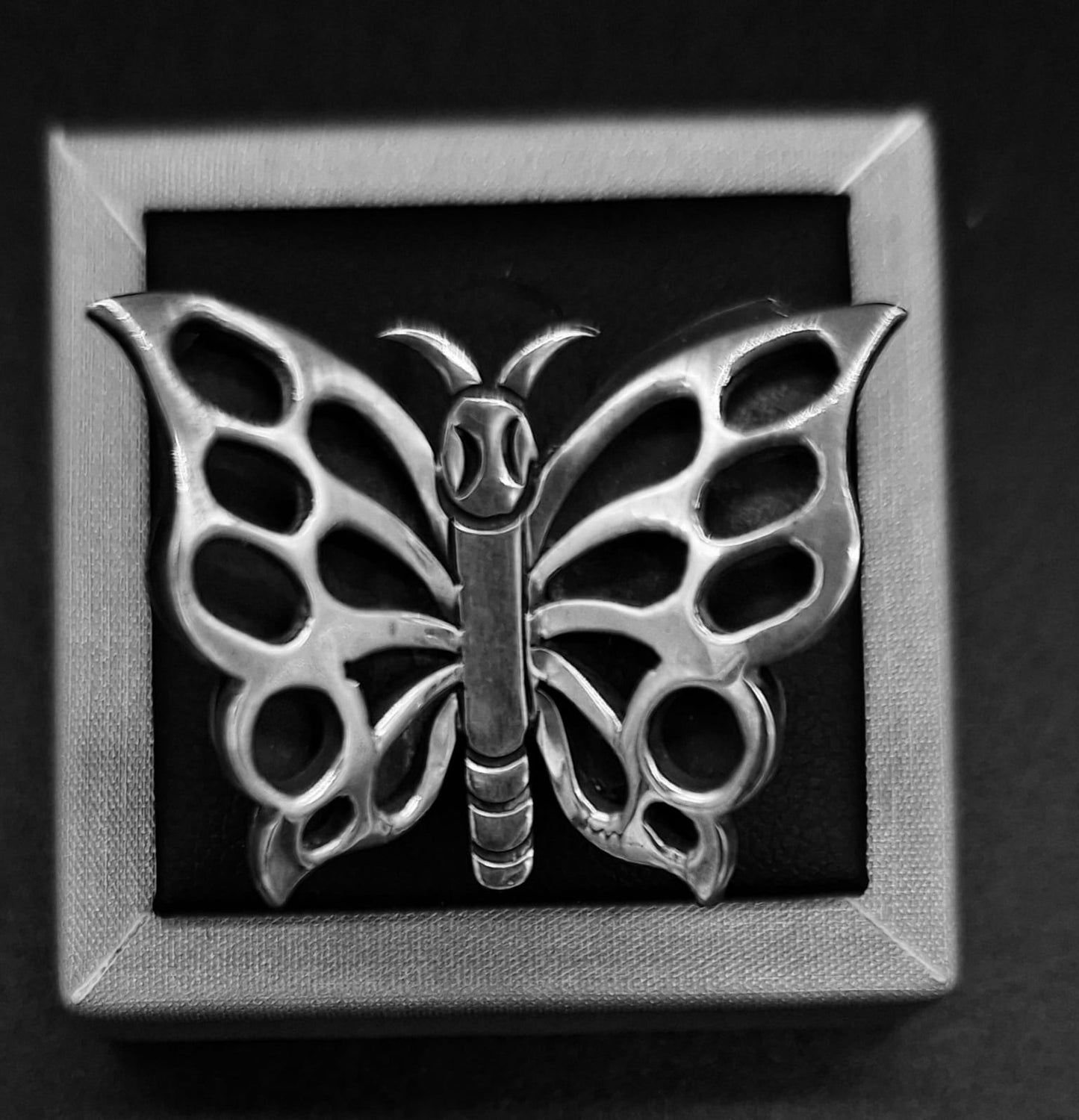 ANILLO PLATA LEY 925 , MARIPOSA