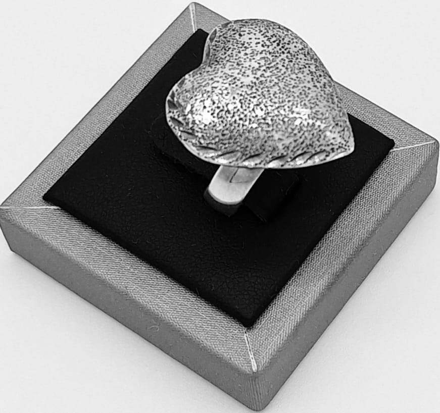 ANILLO DIAMANTADA PLATA LEY 925