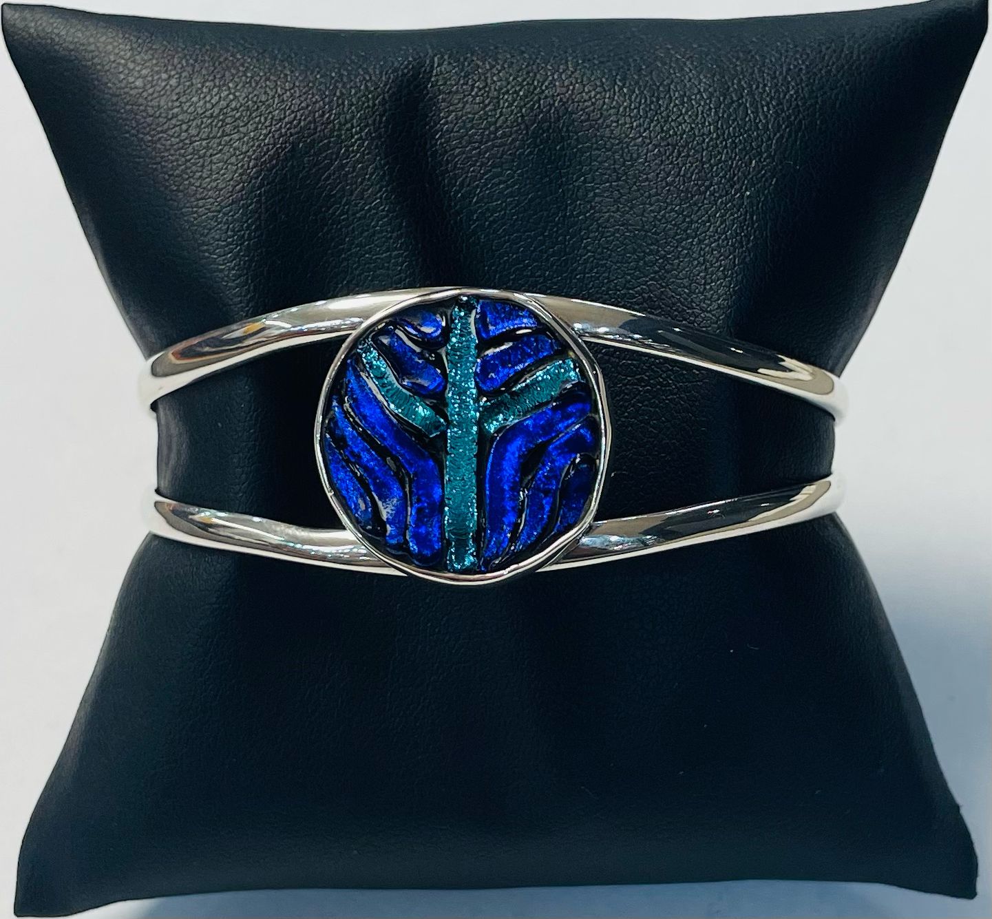 BRAZALETE CON DICROICO EN PLATA ley 925