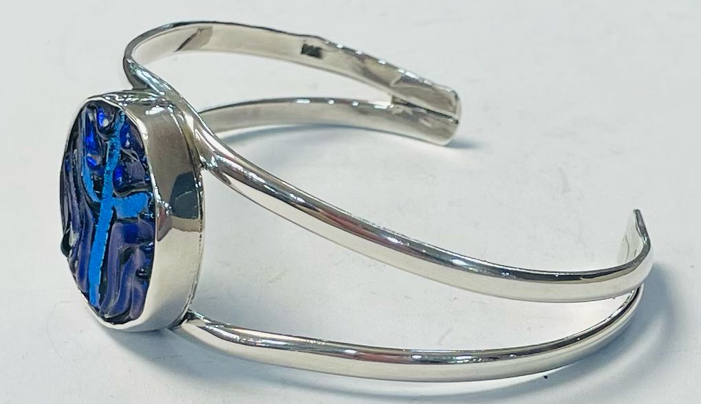 BRAZALETE CON DICROICO EN PLATA ley 925