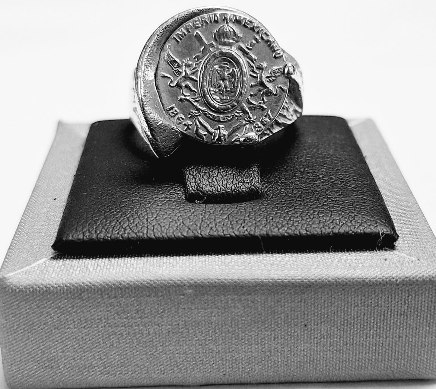 ANILLO MONEDA IMPERIO MEXICANO