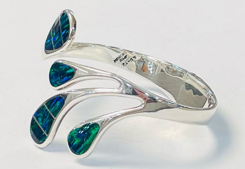 BRAZALETE CON OPALO EN PLATA 950