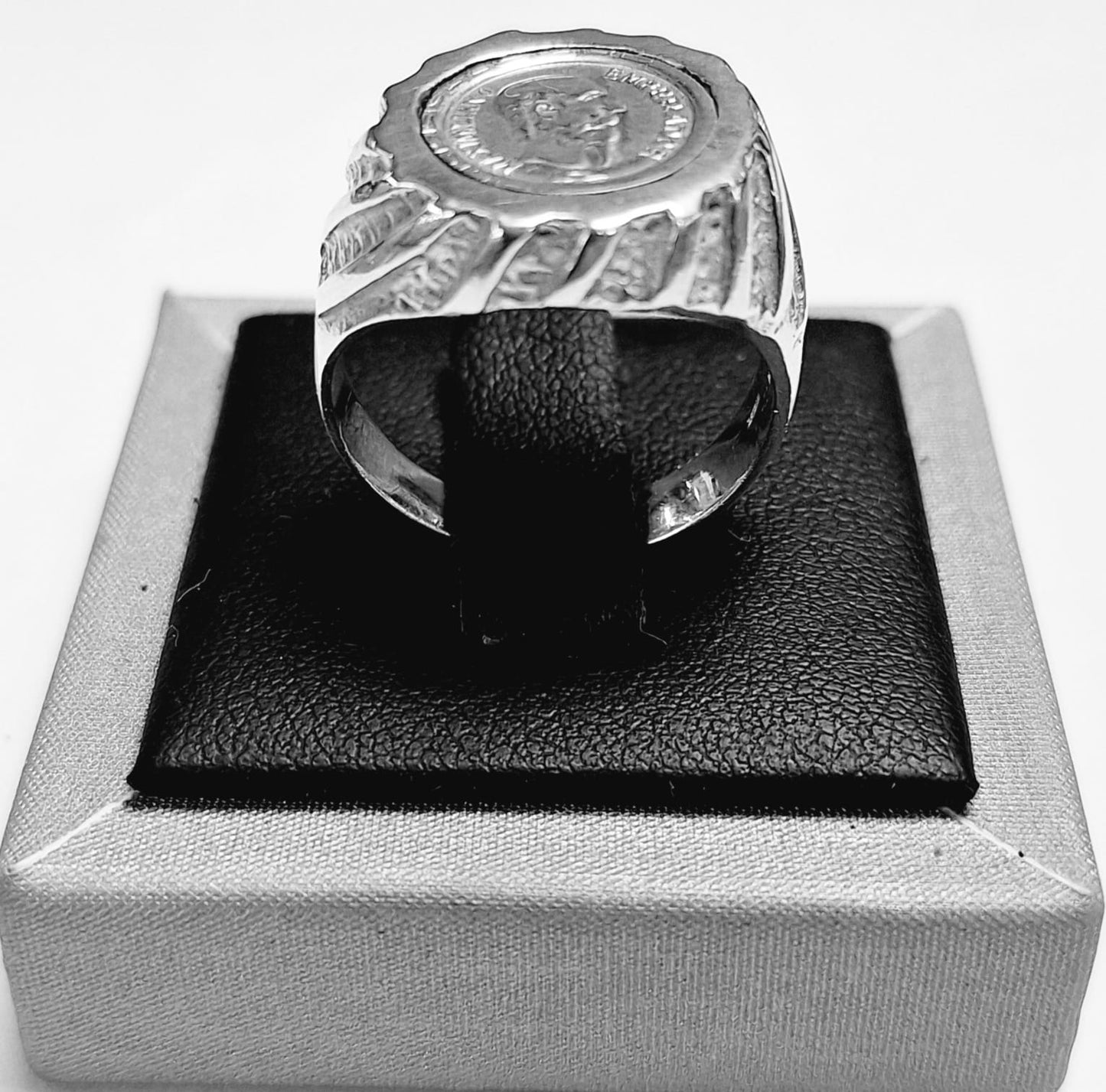 ANILLO MONEDA EMPERADOR EN PLATA LEY 925