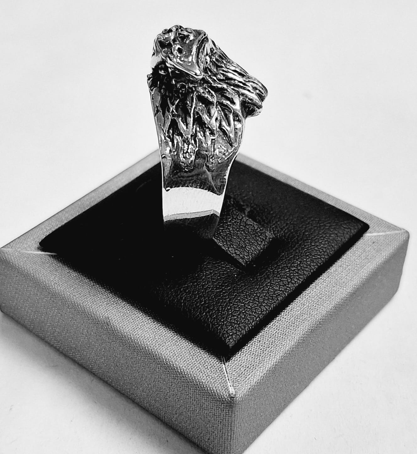 ANILLO AGUILA EN PLATA LEY 925