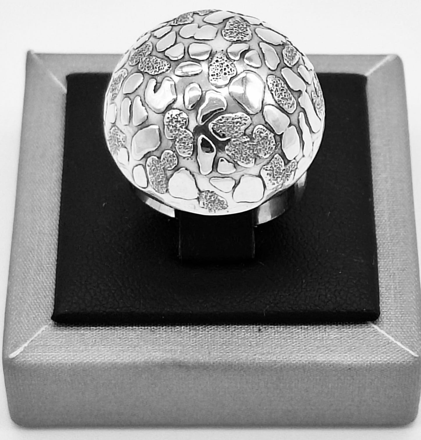 ANILLO DIAMANTADA PLATA LEY 925