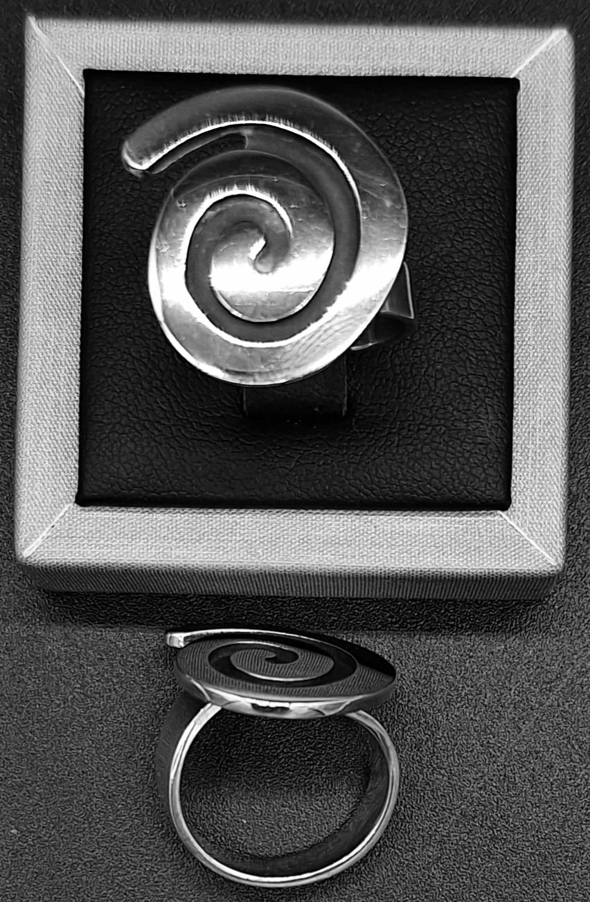 ANILLO PLATA LEY 925 , ESPIRAL