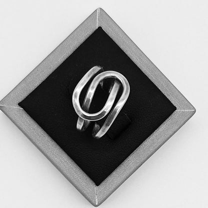 Anillo Plata Ley 925, vista frontal