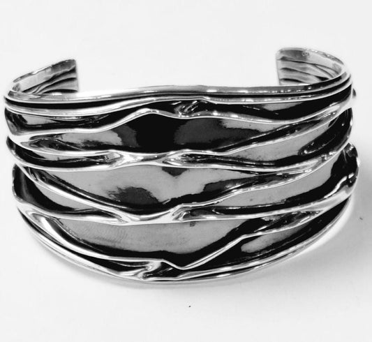 BRAZALATE CORRUGADO EN PLATA LEY 925