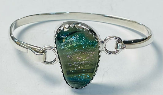 BRAZALETE CON DICROICO EN PLATA LEY 925