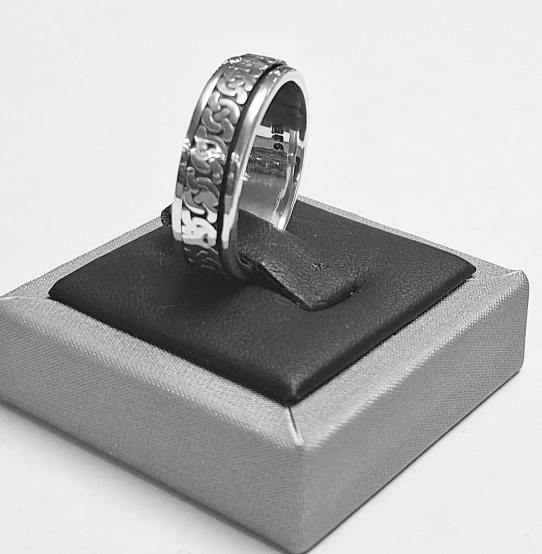 ANILLO  ANTI ANSIEDAD EN PLATA LEY 925