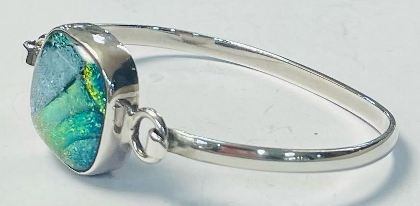 BRAZALETYE CON DICROICO EN PLATA LEY 925