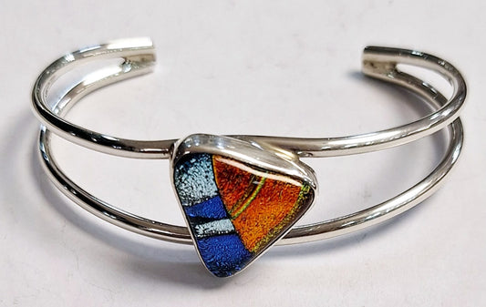 BRAZALETE CON DICROICO EN PLATA LEY 925