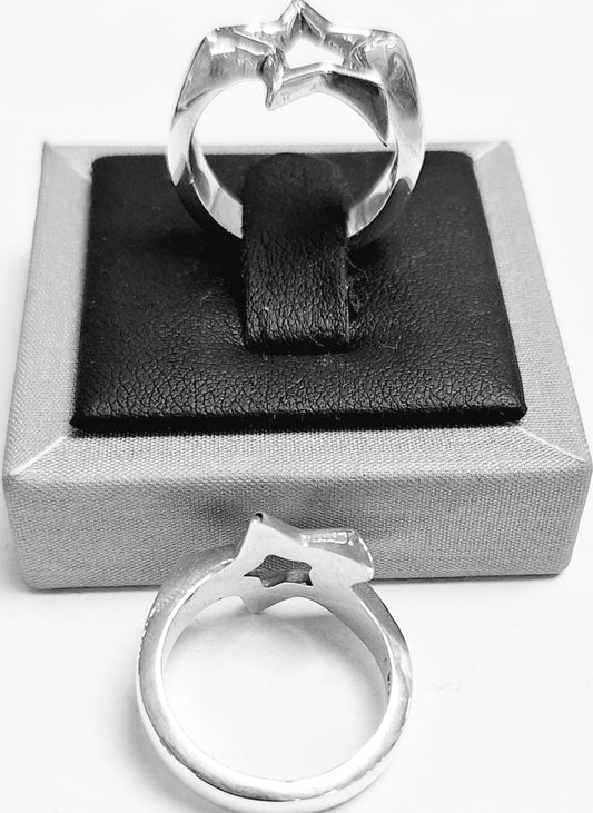 ANILLO  ESTRELLA PLATA LEY  925