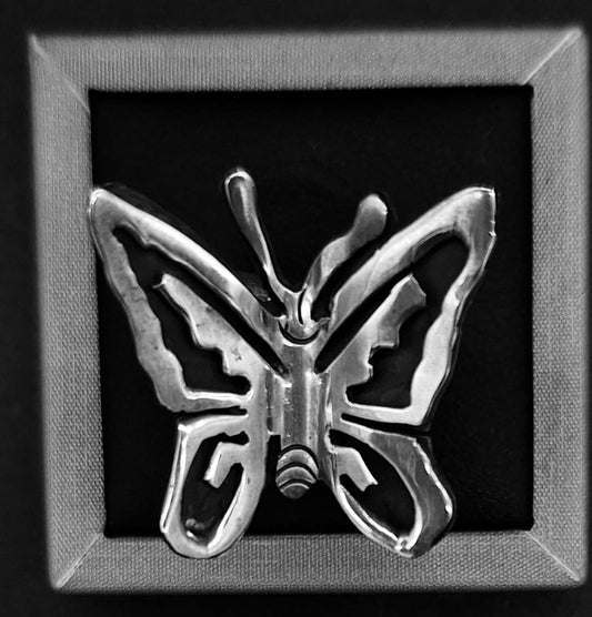 ANILLO PLATA LEY 925 , MARIPOSA