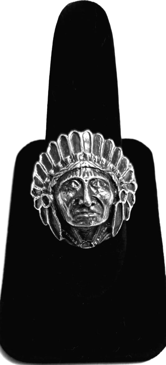 ANILLO INDIO EN PLATA LEY 925