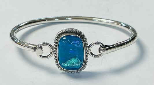 BRAZALETE CON DICROICO EN PLATA LEY 925