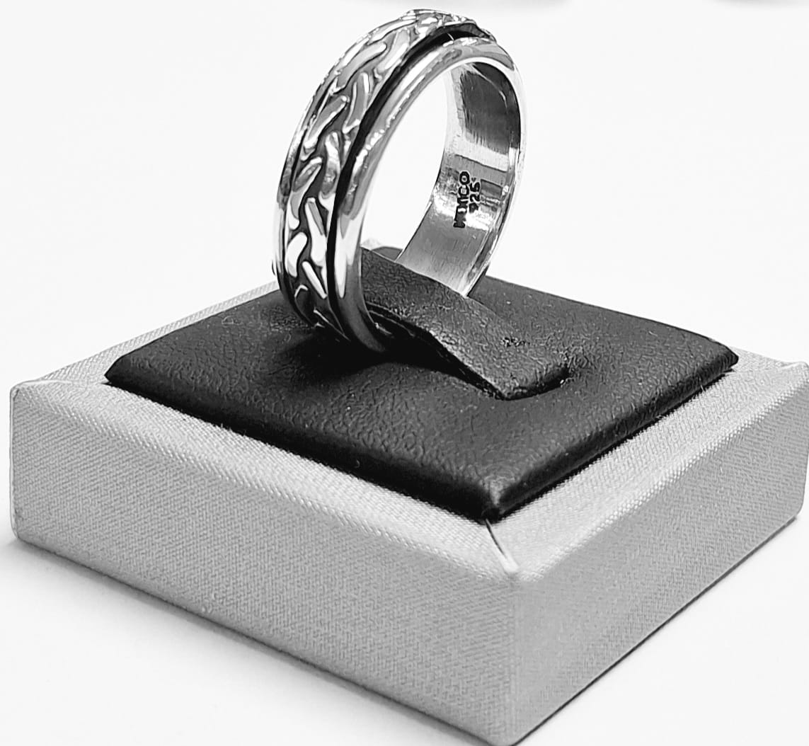ANILLO ANTI ANSIEDAD EN PLATA LEY 925