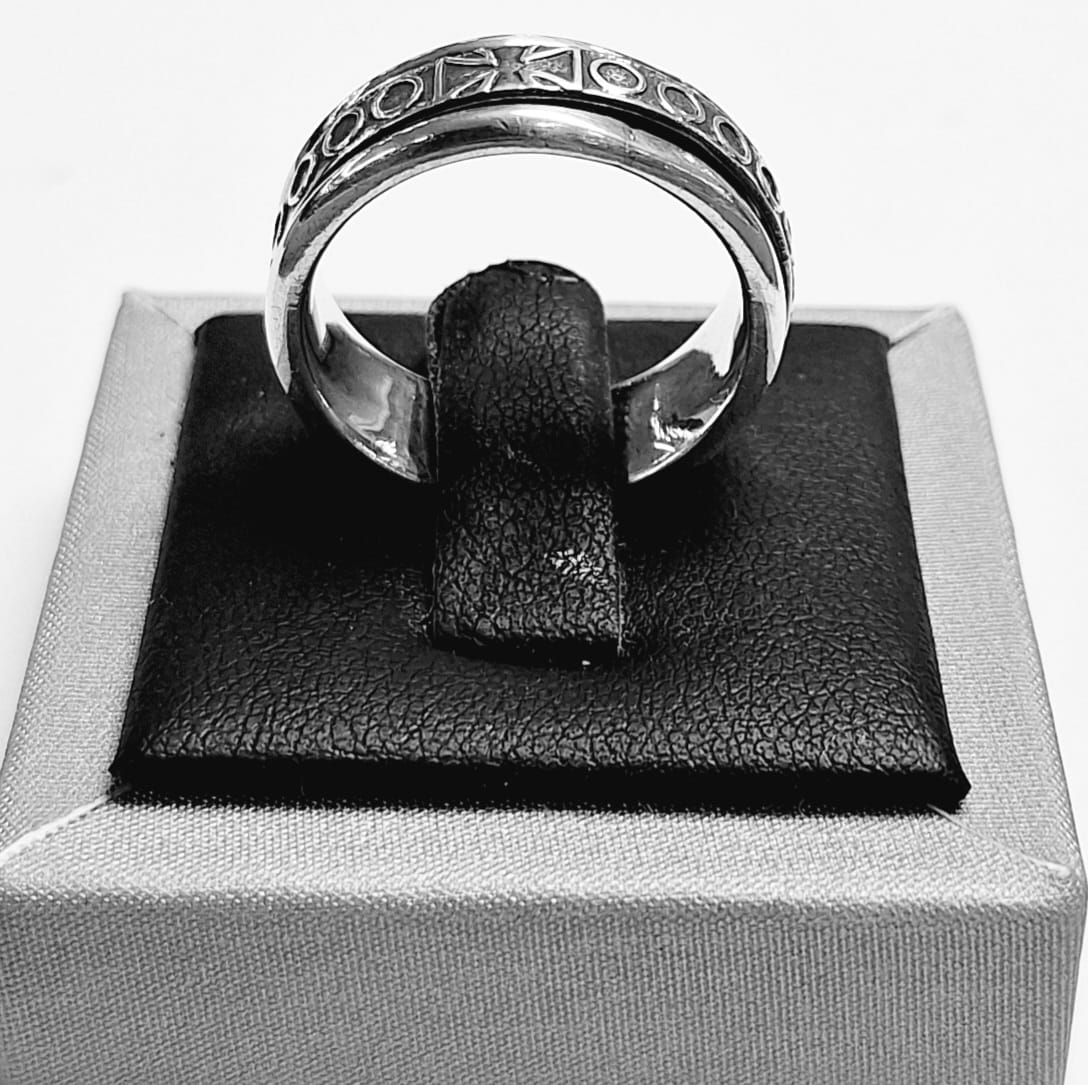 ANILLO ANTI ANSIEDAD  EN PLATA LEY 925
