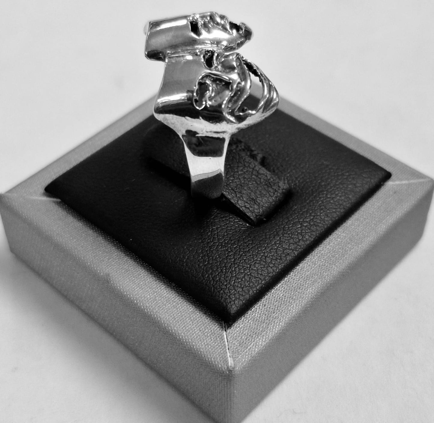 ANILLO MASCARA TEATRALES EN PLATA LEY 925