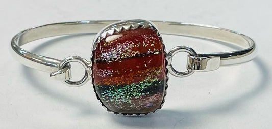 BRAZALETE CON DICROICO EN PLATA LEY 925