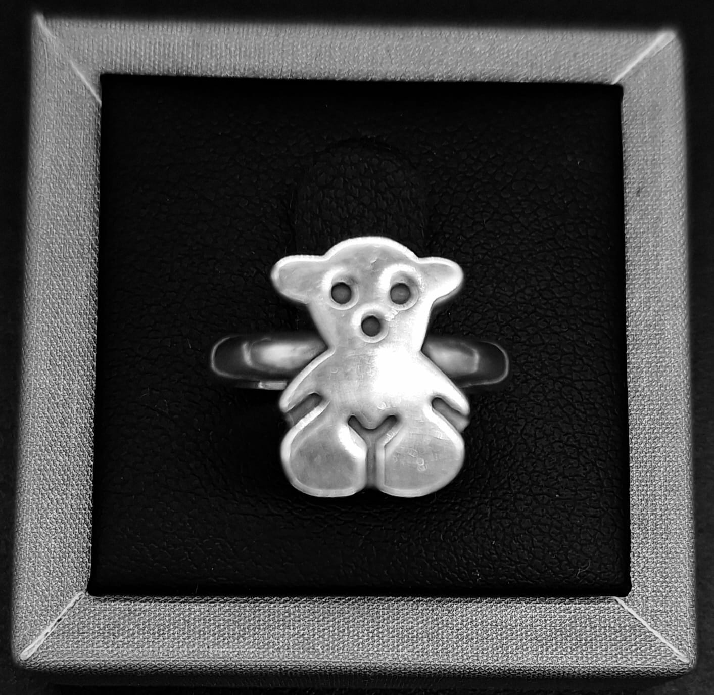 ANILLO PLATA LEY 925, OSO