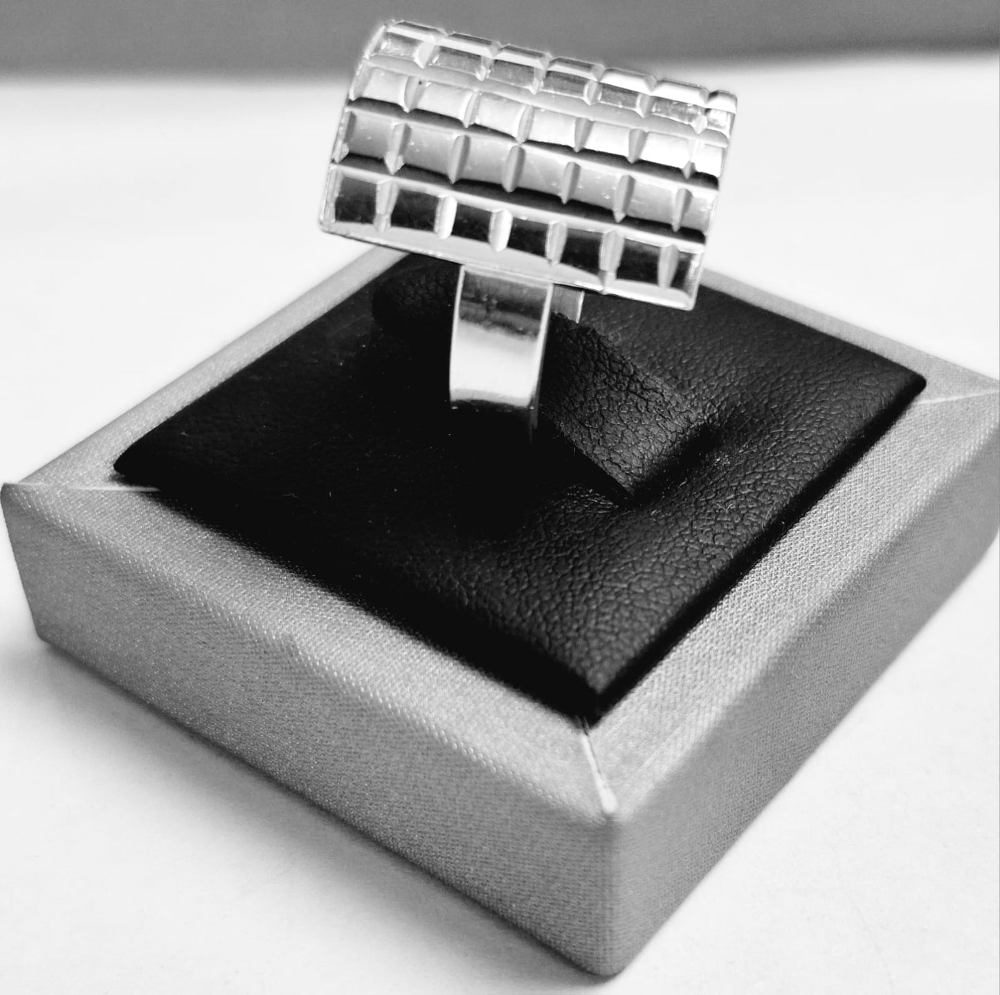 ANILLO DIAMANTA PLATA LEY 925