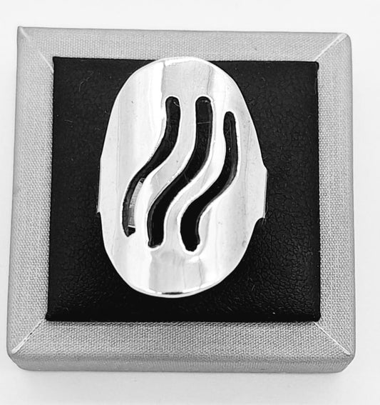 ANILLO PLATA LISA 925.