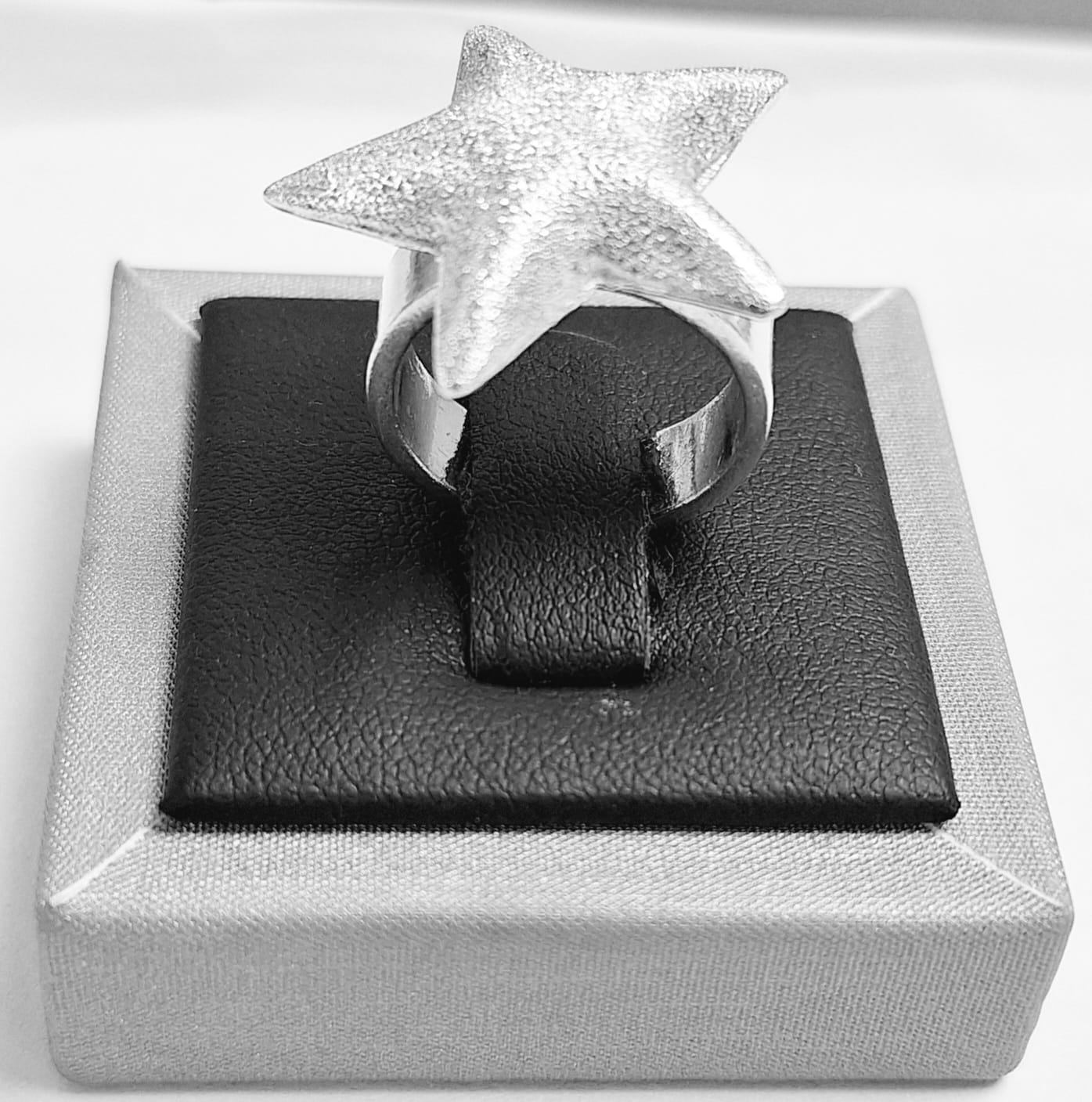 ANILLO DIAMANTADA PLATA LEY 925