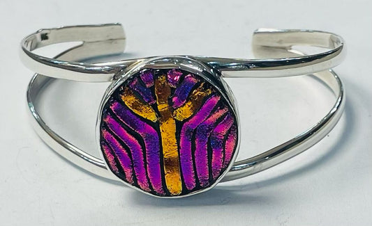 BRAZALETE CON DICROICO EN PLATA LEY 925