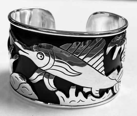BRAZALETE  MARINO  EN PLATA LEY 925