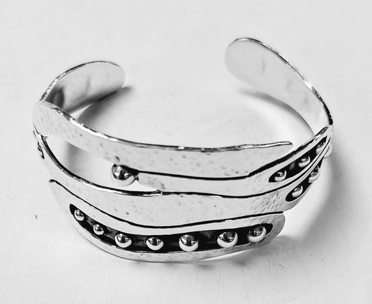 Brazalete en Plata Ley 950, vista frontal