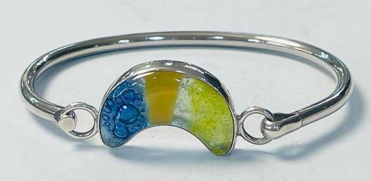 BRAZALETE CON DICROICO EN PLATA LEY 925