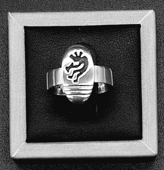 ANILLO PLATA LEY 925 , KOKOPELLI