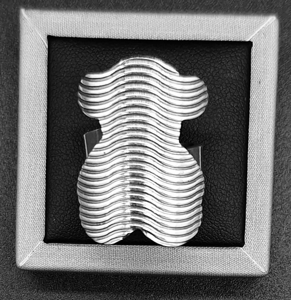ANILLO PLATA LEY 925,  OSO