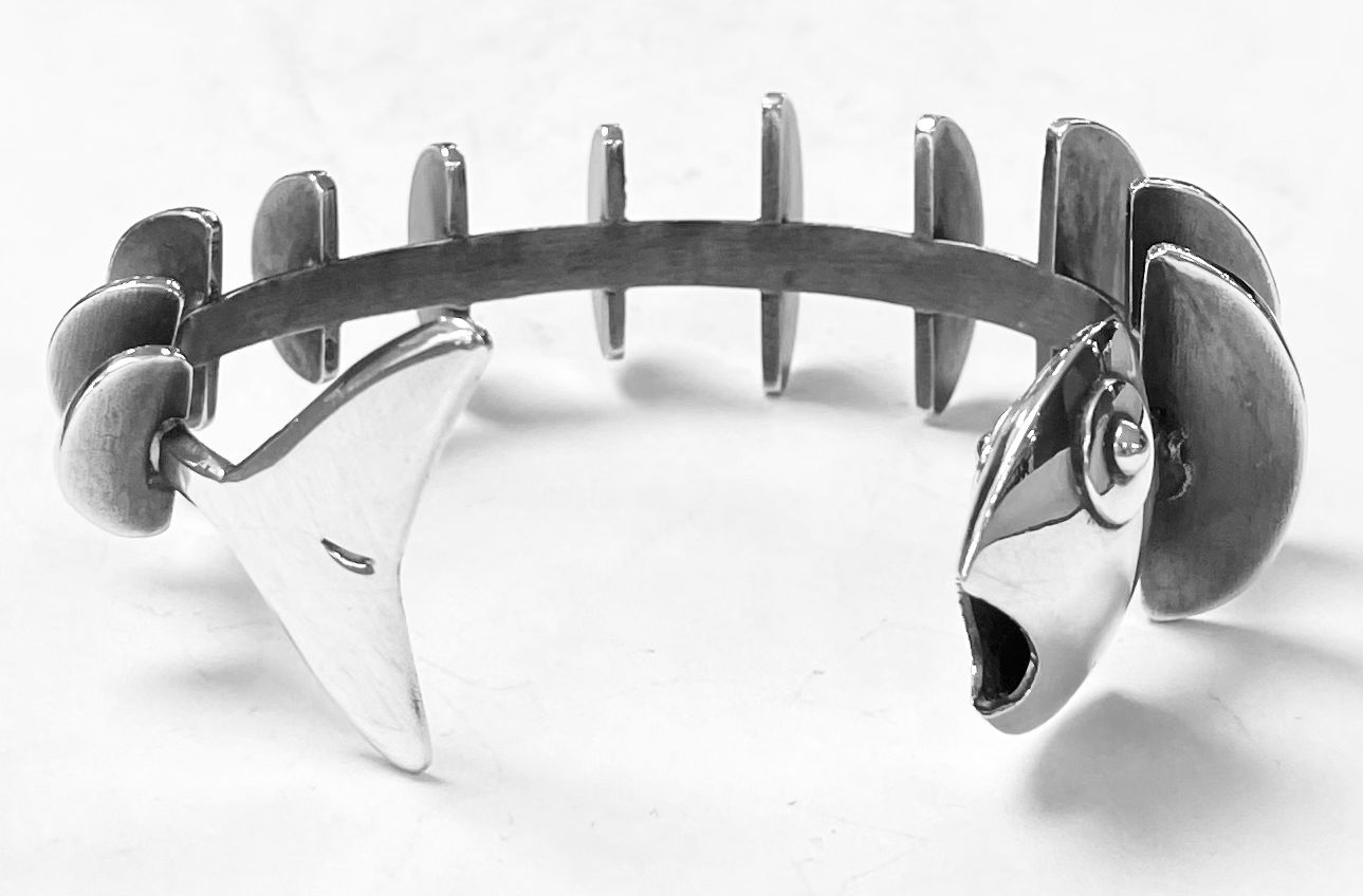 BRAZALETE ESQUELETO EN PLATA LEY 950