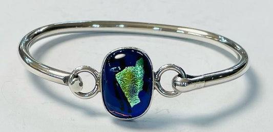 BRAZALETE CON DICROICO EN PLATA  LEY 925