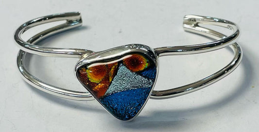 BRAZALETE CON DICROICO EN PLATA LEY 925