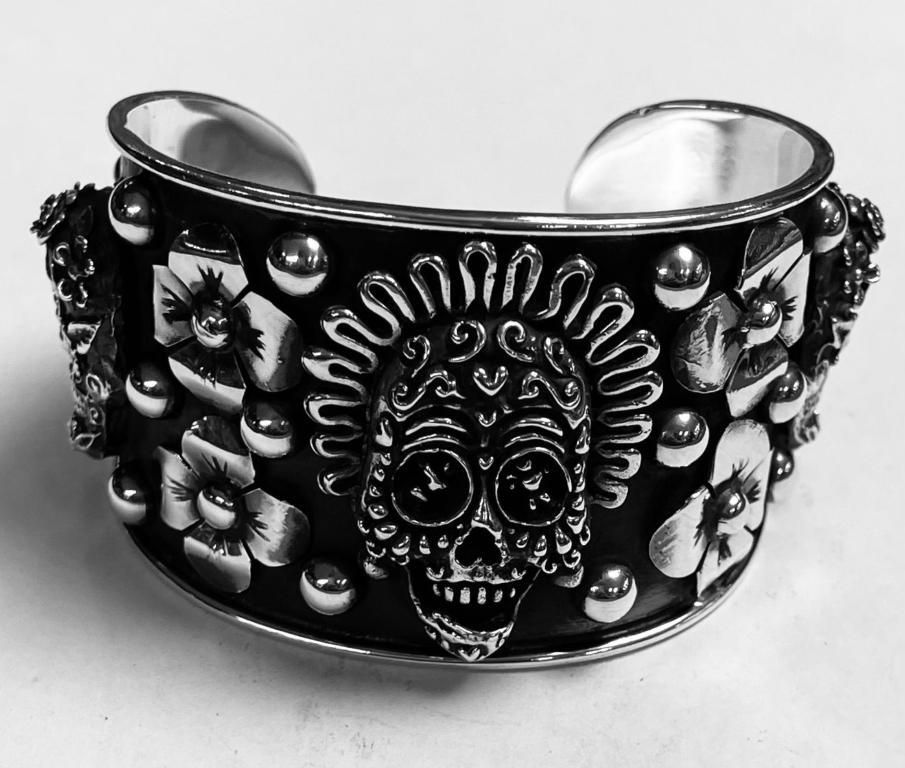 BRAZALETE CATRINA EN PLATA LEY 925