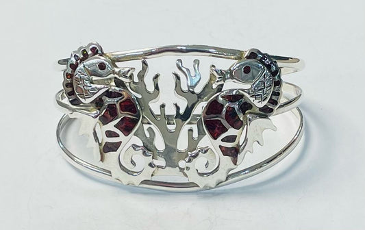 BRAZALETE CON OPALO EN PLATA LEY 925