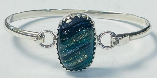 BRAZALE CON DICROICO EN PLATA LEY 925
