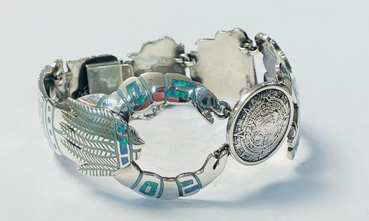 BRAZALETE CON OPALO EN PLATA 925