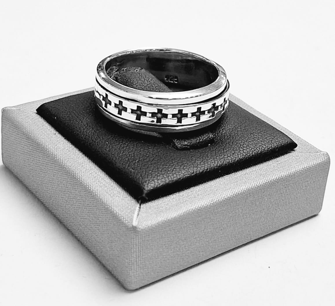 ANILLO  ANTI ANSIEDAD EN PLATA LEY 925