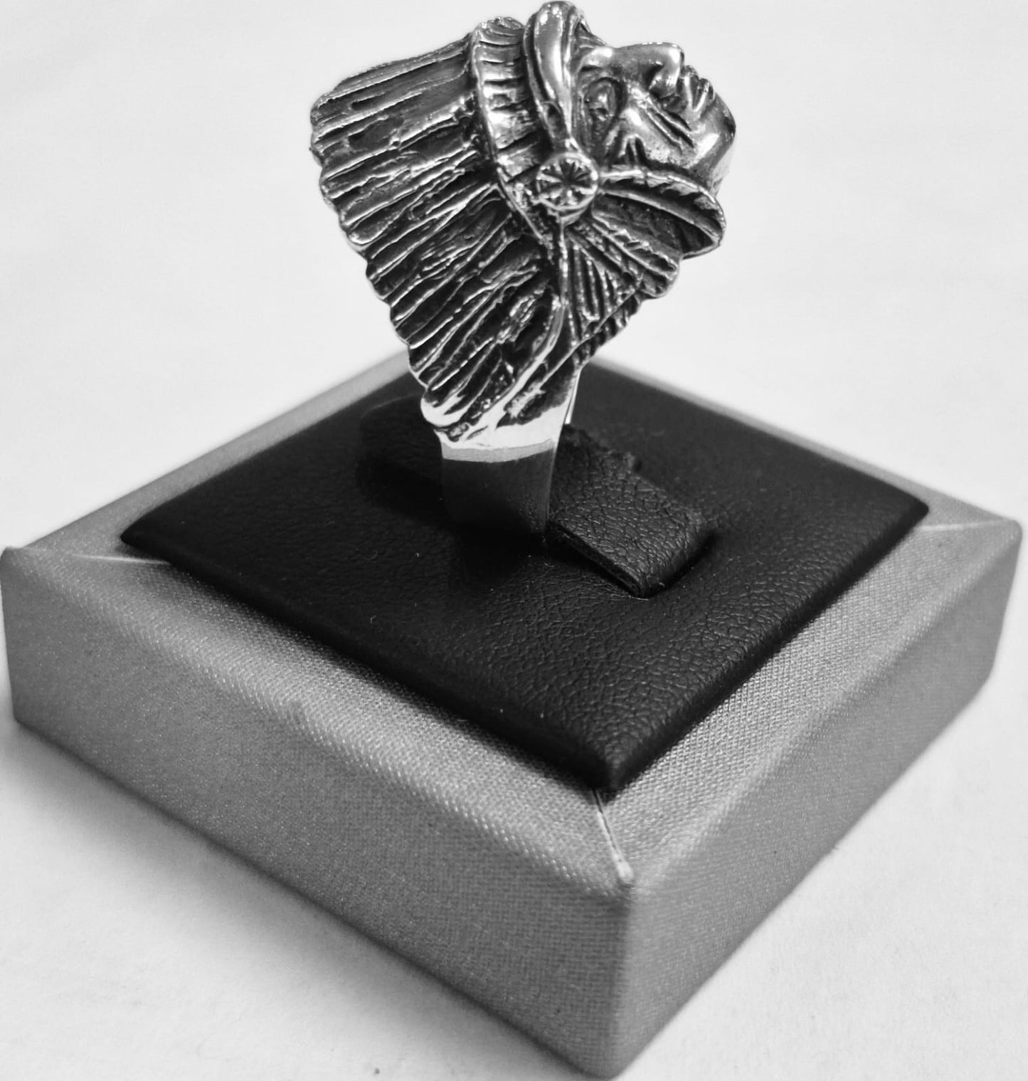 ANILLO INDIO EN PLATA LEY 925