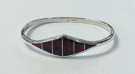BRAZALETE CON OPALO EN PLATA LEY 925