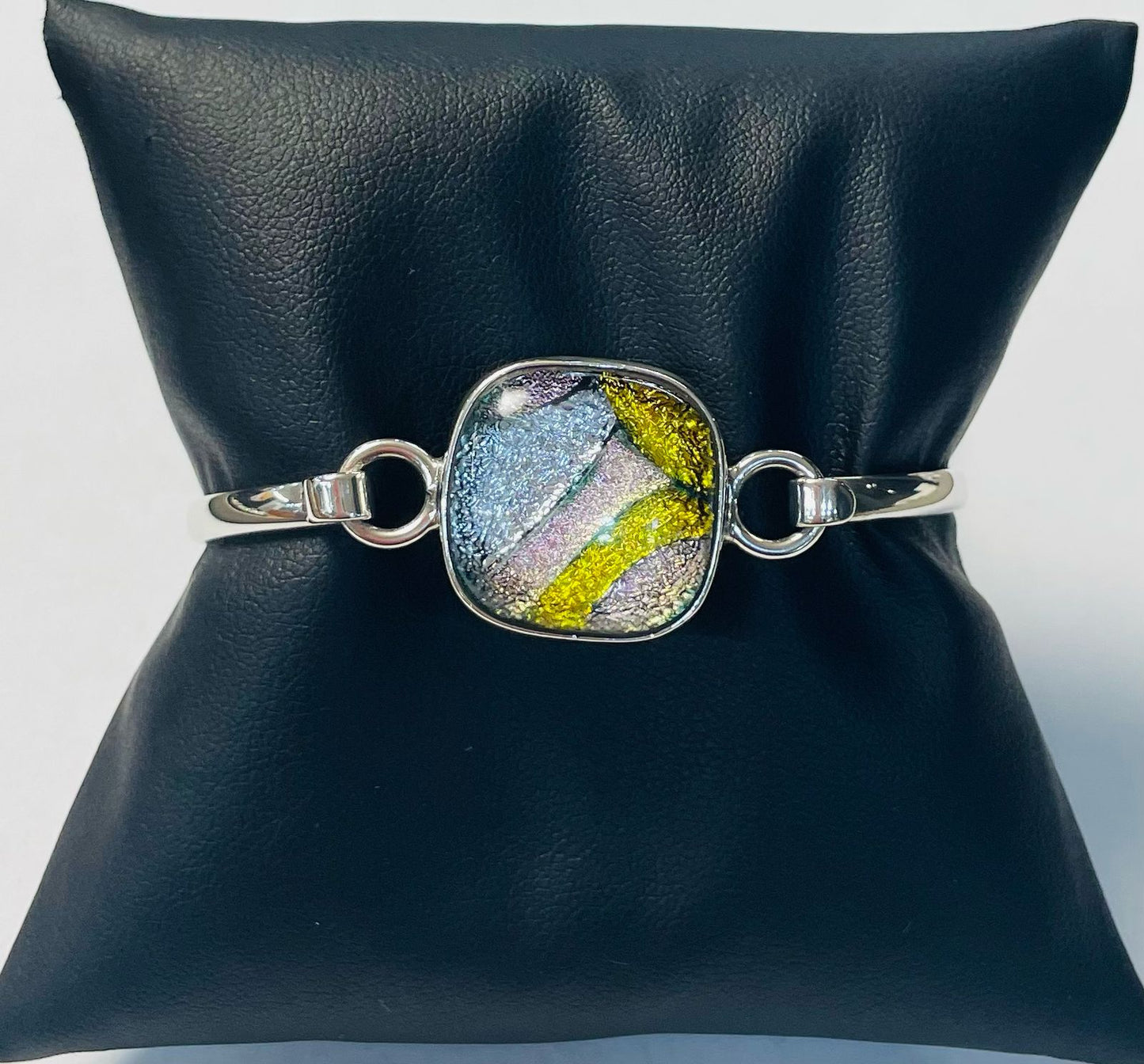 BRAZALETYE CON DICROICO EN PLATA LEY 925