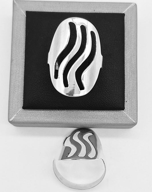 ANILLO PLATA LEY 925
