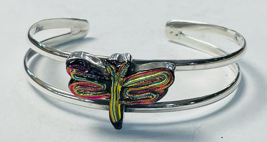 BRAZALETE CON DICROICO EN PLATA LEY 925